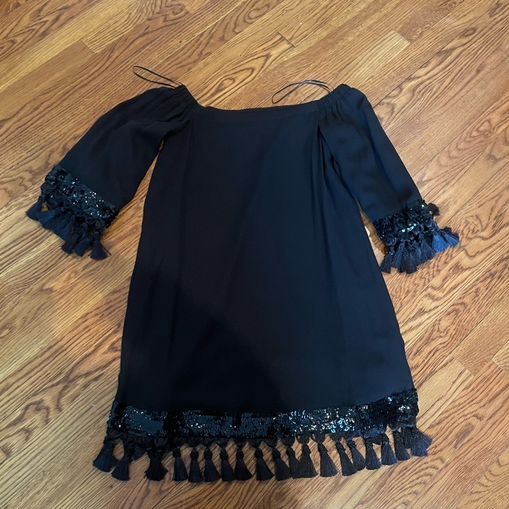 Mestiza Black Off the Shoulder Dress Size XS